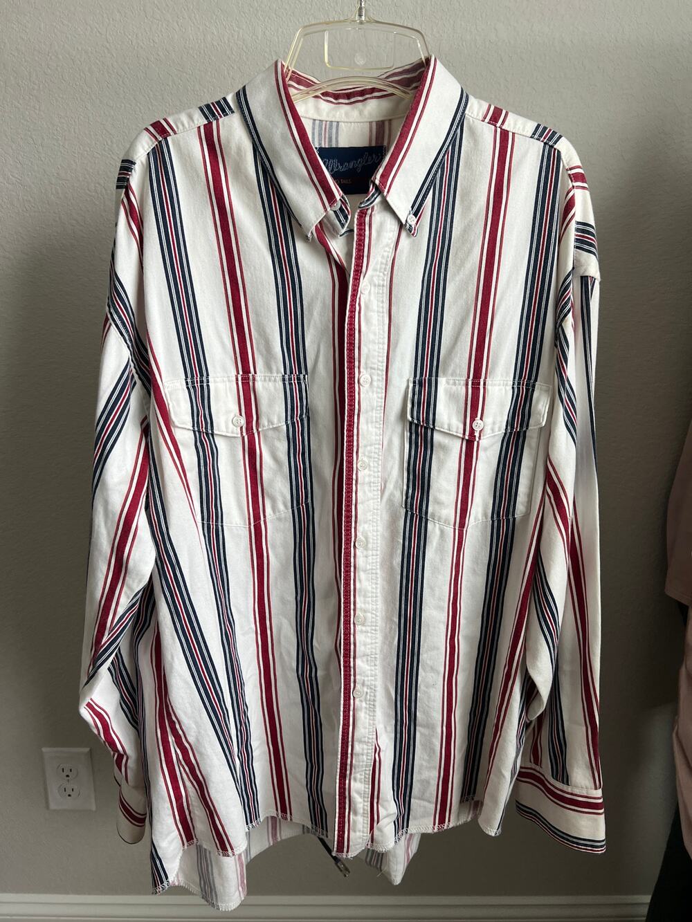 Wrangler X Long Tails striped western shirt 18 x 36